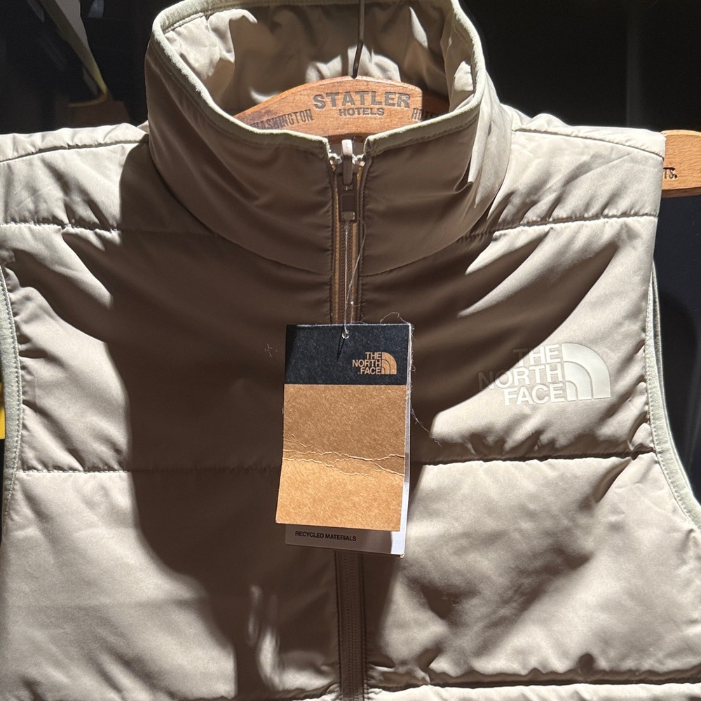 The North Face Light Brown Puffer Vest
